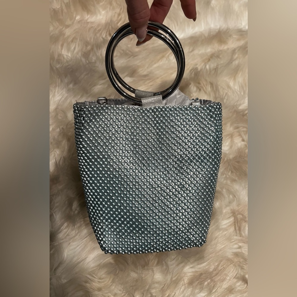 NWB Mix No. 6 Gweneth Clutch. Light blue